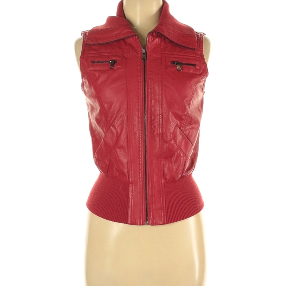 Red Leather Vest